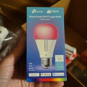Kasa tp-link Smart Wi-Fi Light Bulb Multicolor